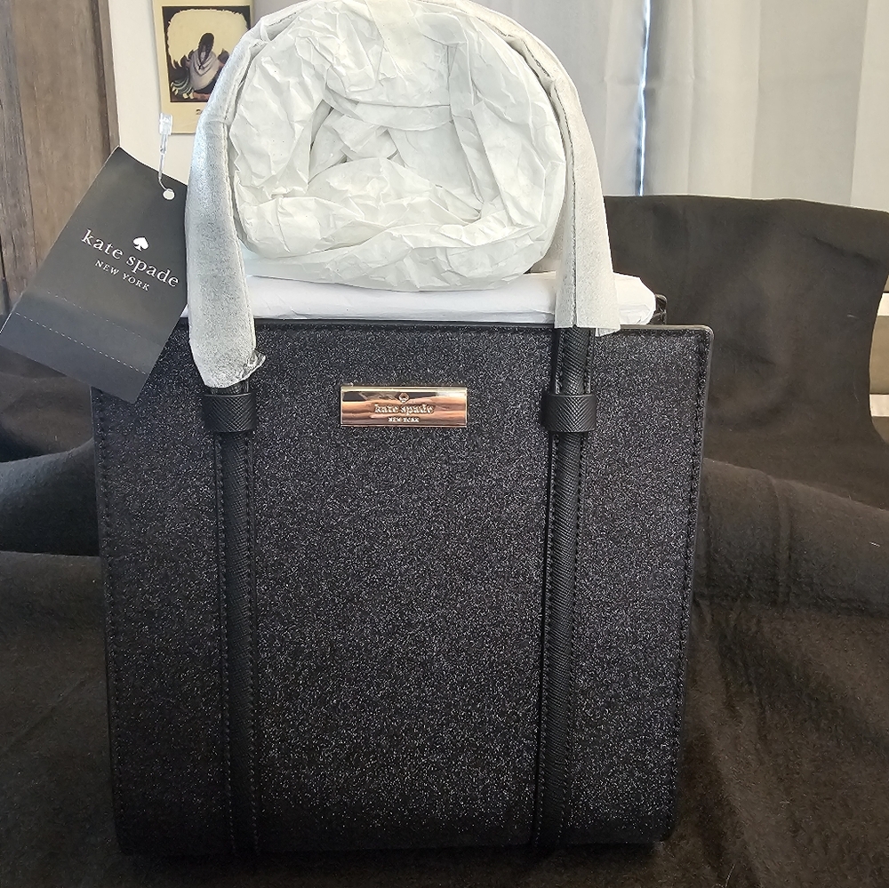 Kate Spade Black Sparkle Handbag